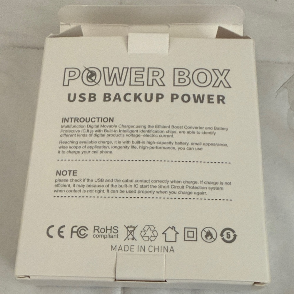 Power Box USB Backup Power